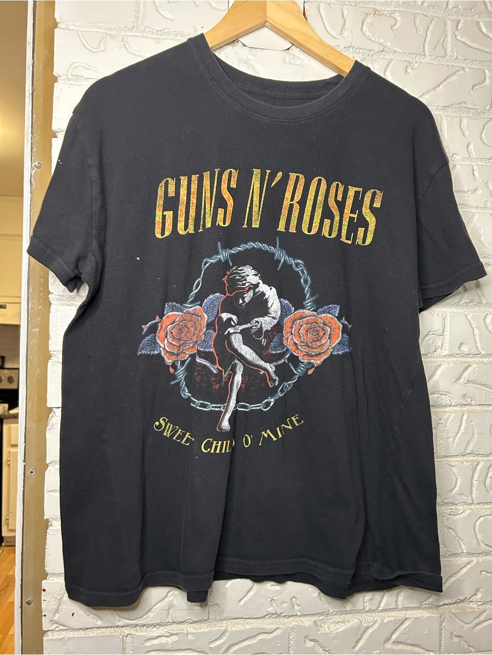 Guns N’ Roses - Sweet Child O’ Mine Shirt Bleach Stains Pictured - Size XL